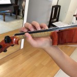 ヴァイオリンの左手の形