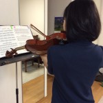 ヴァイオリンの音階練習