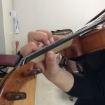 ヴァイオリンの左指